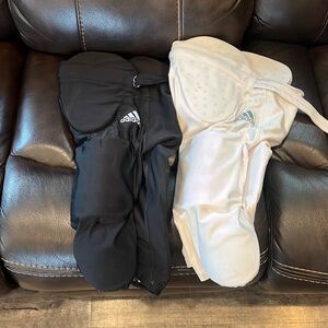 Youth boys medium adidas padded football pants white and black